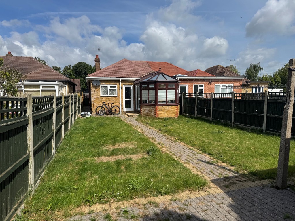Lot: 131 - THREE-BEDROOM SEMI-DETACHED BUNGALOW WITH PARKING - Rear elevation